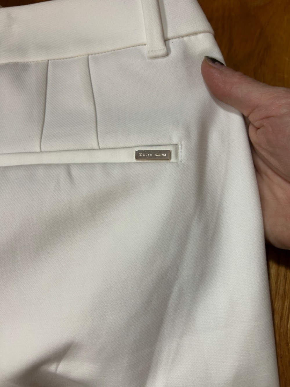White House Black Market White Straight Dress Pants - Picture 3 of 8